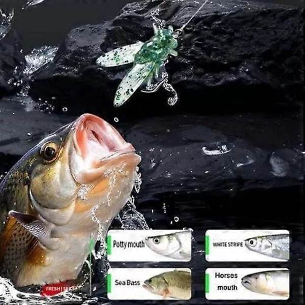 20 stk Bioniske Fluestanglokk, Farge Små Fluestangkroker Fluestanglokk green small 20pcs