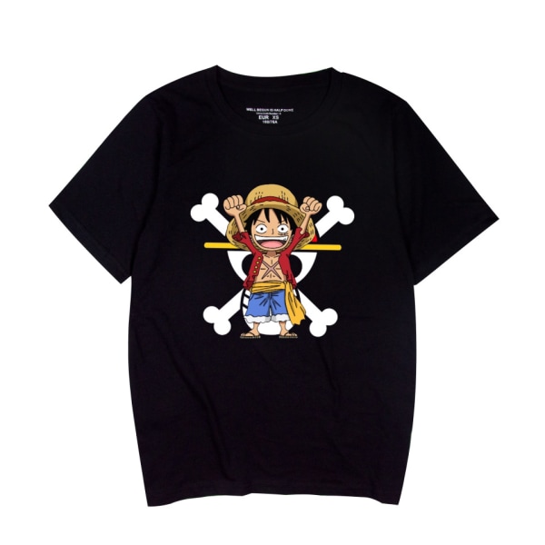 Ny One Piece Comic Fashion Kortärmad T-shirt för Män och Kvinnor L