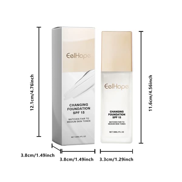 2-pack Eelhope återfuktande foundation – En återfuktande, långvarig, lätt foundation.