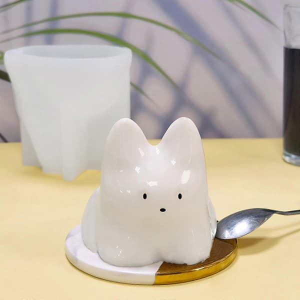 Puddingformar Geléformar Dessertformar Mousseform Kattform Silikonmaterial