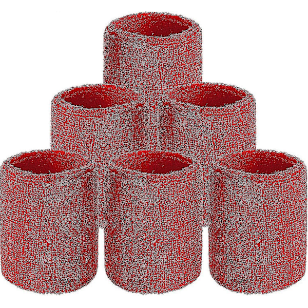 6-pack handledsband för tennis, svettband, absorberande handledsband för fotboll, basket, löpning, atletisk sport och mer style 3