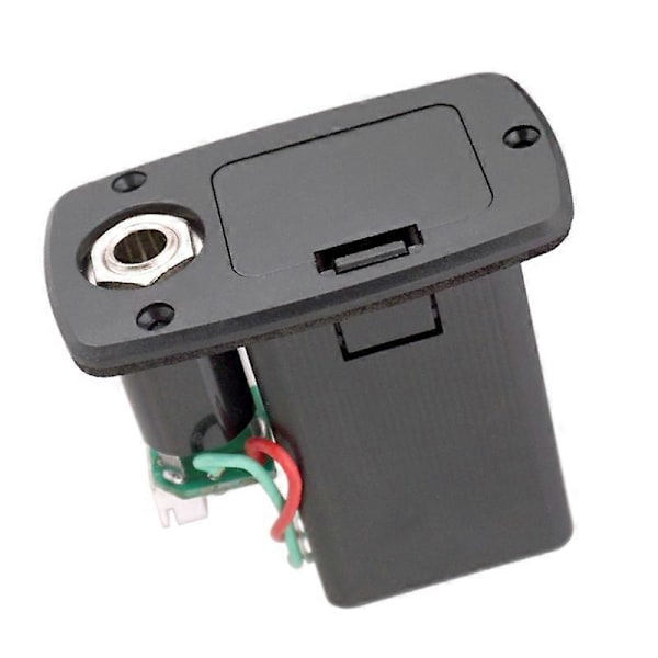 ABS 9V Gitarr Pickup Batterifack för Elektrisk Akustisk Gitarr Bas Förvaringsskydd Ersättning