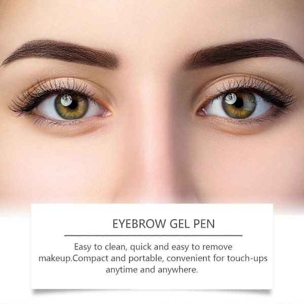 Øjenbryn Pensel, Brow-Fection Vinklet Pensel & Dip, Flydende Øjenbryn Pensel, Øjenbryn Blyant, Vandfast Øjenbryn Pen, Øjenbryn Farve, Øjenbryn Kontur Pen color 03 mocha brown