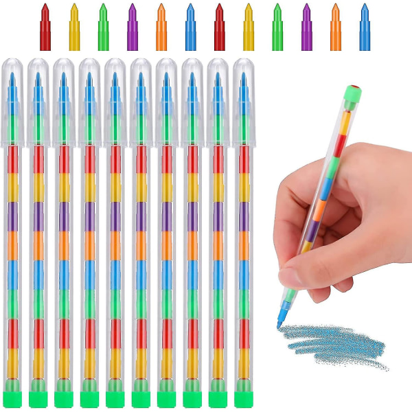 30 Fulcrum Crayons, Coloring Penns Set