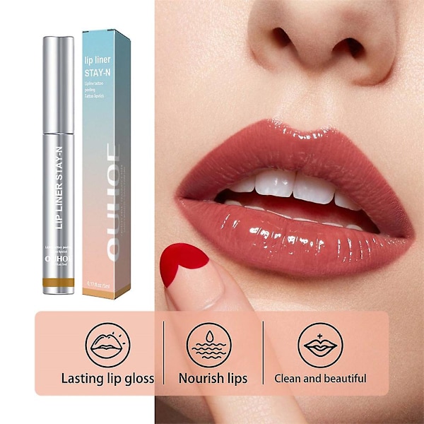 1-5 stk. Lip Liner Peel Off Lip Tattoo Lip Stain Langvarig Hold I Makeup Nærende 5pcs