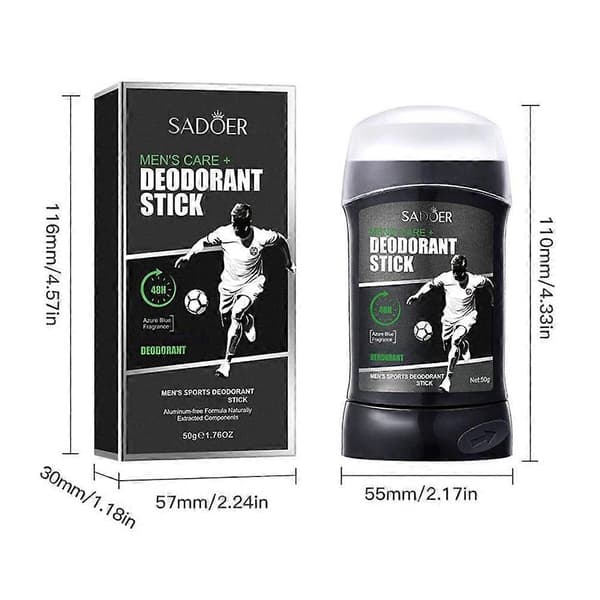 SADOER Herrdeodorantstick - 48h Svett- och Luktskydd (50g) Cologne