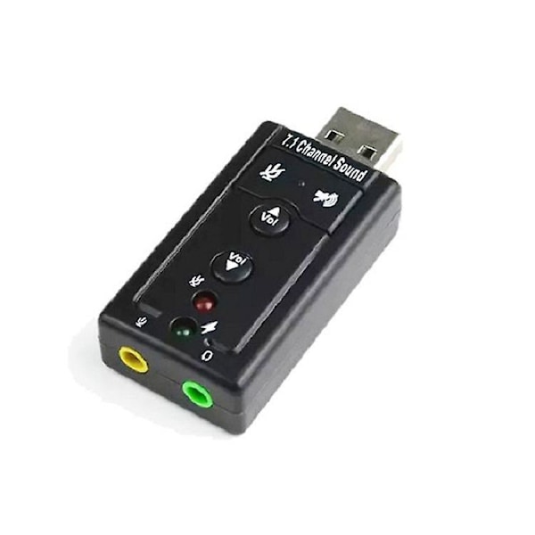 [Äänikortti] Analog 7.1usb Ulkoinen Itsenäinen Äänikortti Tietokoneen Tarvikkeet Analog Ääni Auto