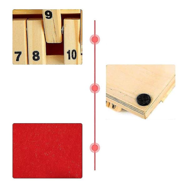 Brætspil, Terningespil, Luk Boksen, Matematikspil til Børn, Bordspil,