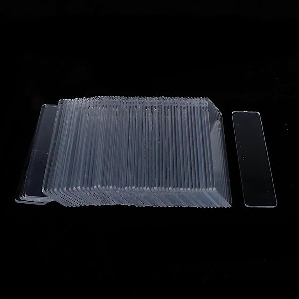 100 stk Falske Negle Kunstbræt Tips Stick Akryl Display Stativ Stativ - Klar