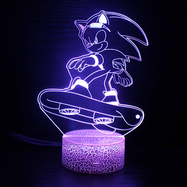 3D nattlampa sovrum färgglad atmosfär liten bordslampa Style 9