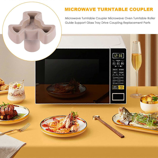 Mikrobølgeovn Turntable Kobling Mikrobølgeovn Turntable Rulleguide Støtte Glassplate Drivkobling