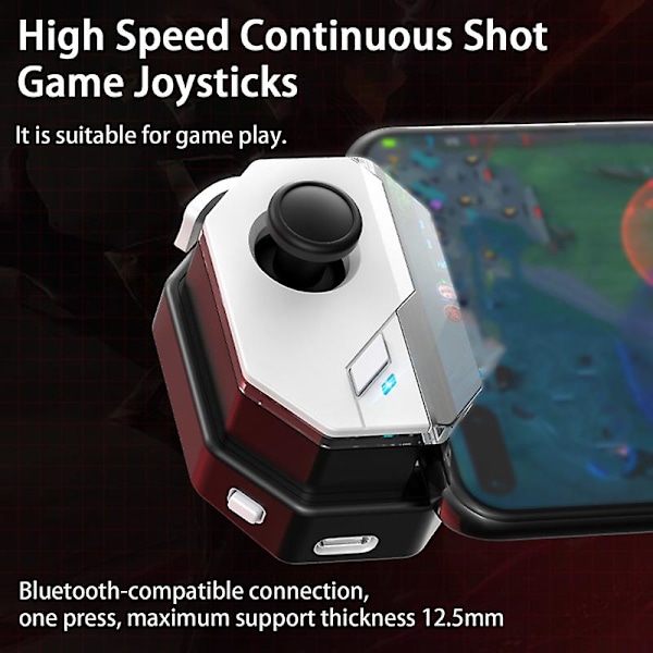 MB02 Gaming Trigger - Enknappsbrist, Automatisk Tryckskott, HID-Standardläge, Kontinuerligt Skott, Speljoystick, Spelkomponent