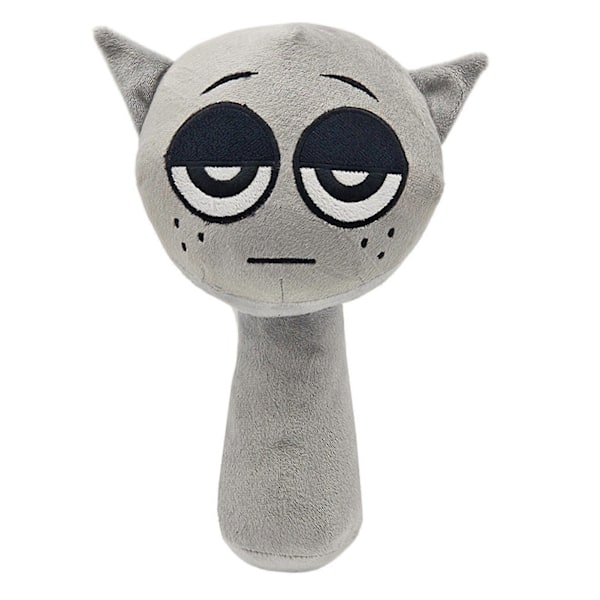 Sødt Sprunki Plushie til Børn - Bedårende Dyr Fyldt Dukke til Børn og Voksne grey