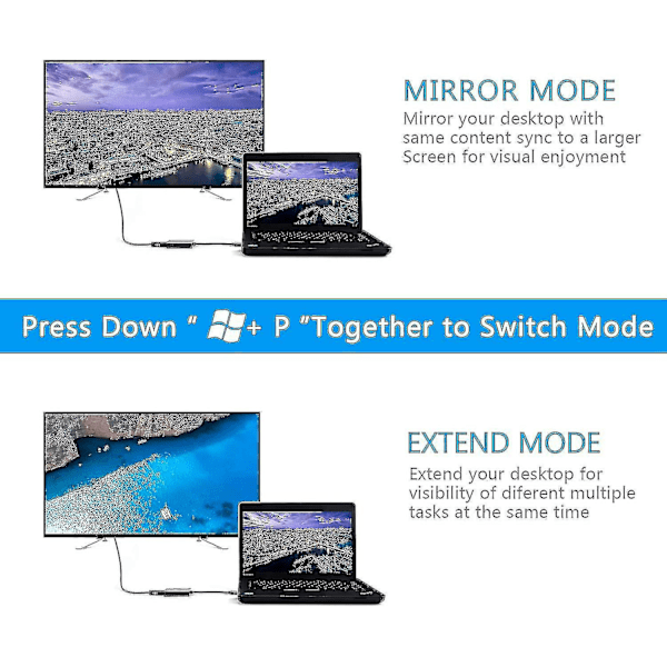 Usb-Hdmi-sovitin, usb 3.0/2.0 - Hdmi 1080p Videokuva-kaapeli