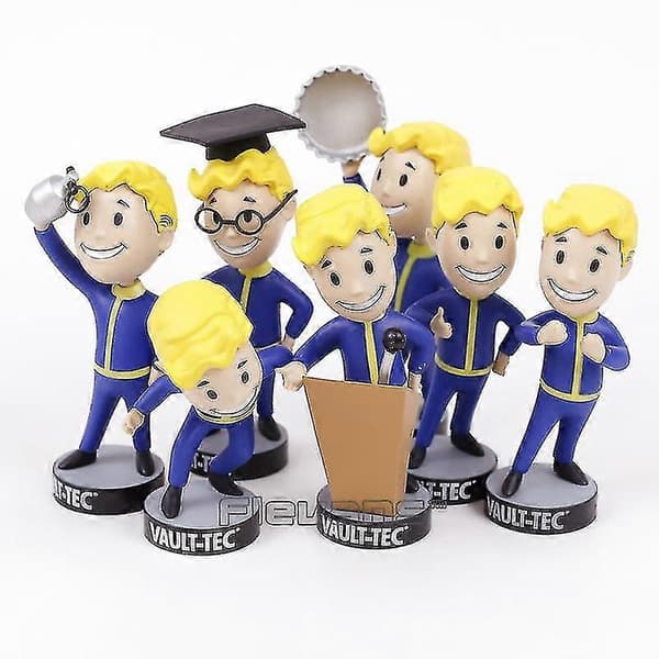 KinZon Fallout Vault Boy Bobble Head PVC Actionfigur - Samleobjekt Brinquedos a intelligence
