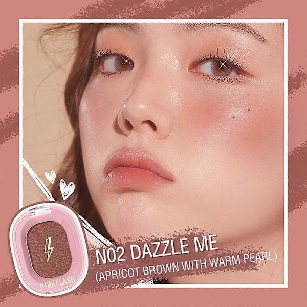 PinkFlash 9 Farve Mat Blush Langvarig Ingen Makeup Naturlig Pink Enkelt Blush Pulver Vandfast Kosmetik Ansigt Makeup TSLM1