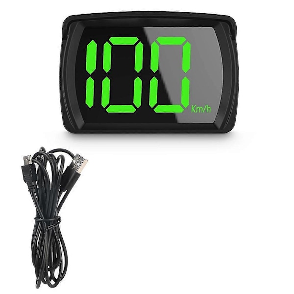 KMH Biltillbehör GPS Digital Head-Up Display Stor Font Hastighetsmätare Bil HUD 2,8 Tum För Bil Lastbil Buss Plug and Play