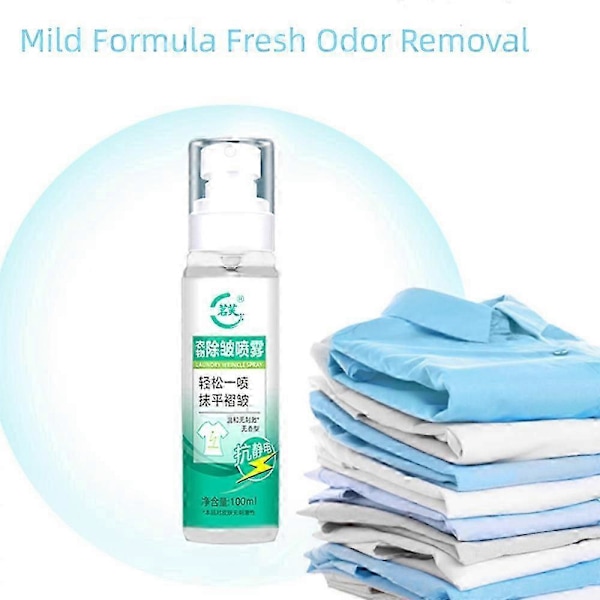 Blid Formel Bærbar Klærrynkefjerner Spray 2pcs