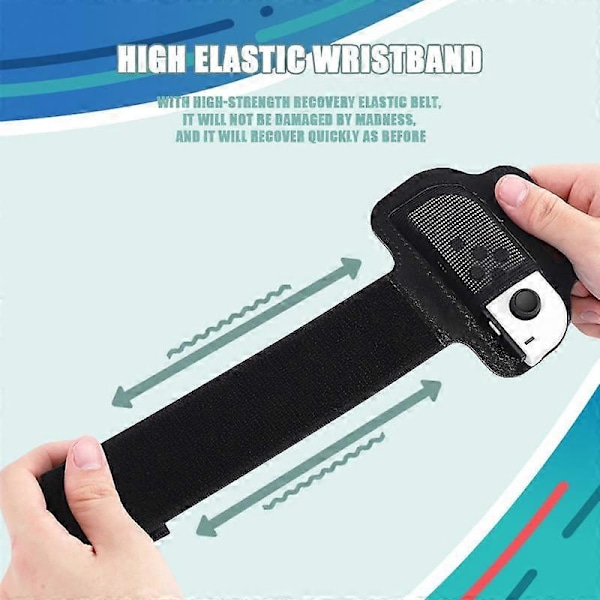 Benstrap til Switch NS Joycon Elastisk Fastgørelse Justerbar Bånd til Nintendo Switch NS Joycon Ring Fitness Switch Controller Bånd 2pcs