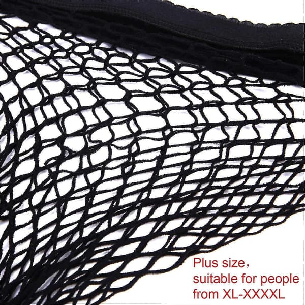 Fishnet Strømper Plus Size Sexy Fishnet Strømpebukser Strømper Fishnet Kryss Mesh Strømper For Kvinner (4 Par Svart)