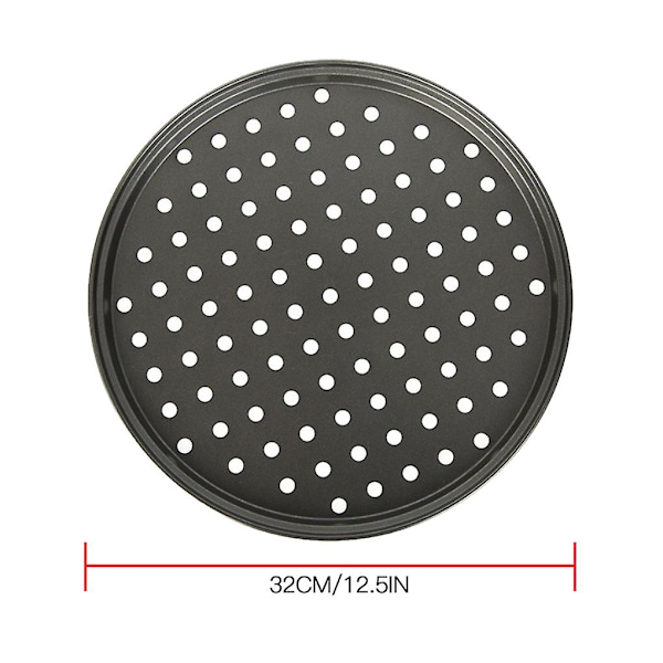 Perforert pizzabrett Non-stick Crisper Pan Kjøkken Baking Mesh Tray