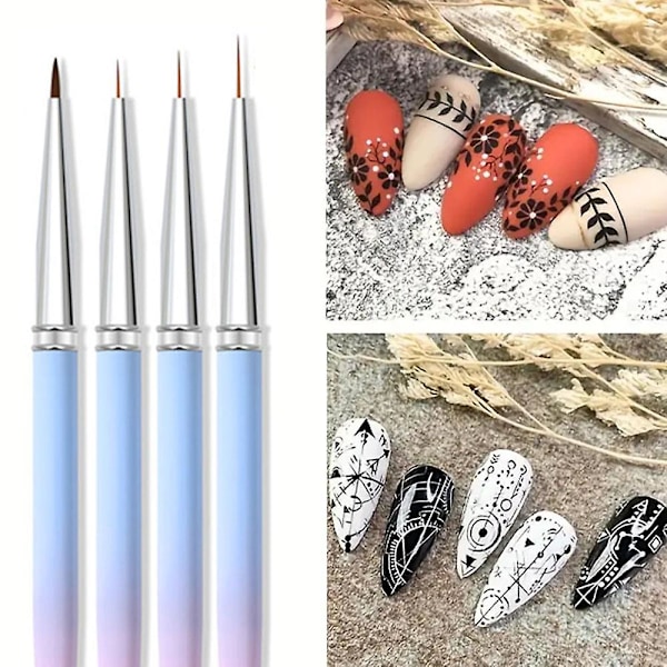 Kvinnors nagelpennor multifunktionell mode nagelborste för resor