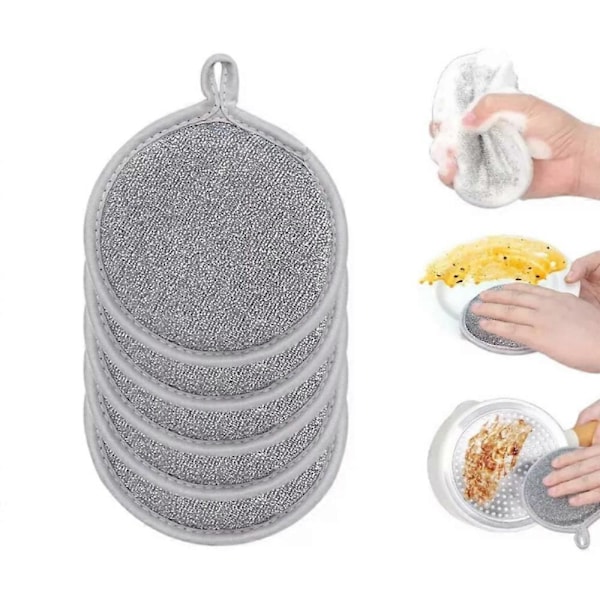 Probablei Multifunktionella Tråd-Mirakel Rengöringsdukar, Rostfritt Stålduk 3pcs