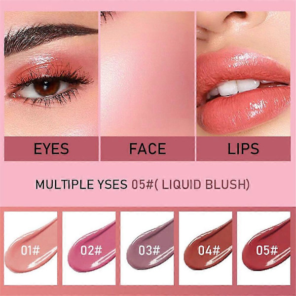 And Make The Cheeks More Three-dimensional Waterproof And Sweat-proof Clear Texture Liquid Blush Facial Makeup Cosmetics Female