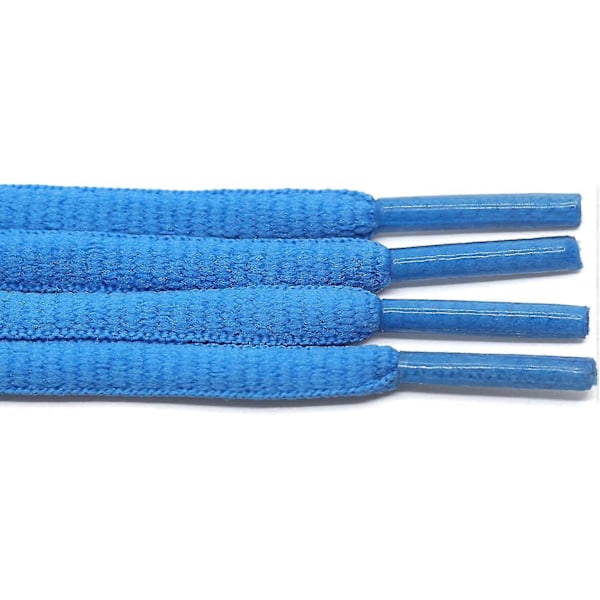 2 par ovale sko snørebånd 42 farver halv runde 1/4\" atletiske snørebånd til sport/løbesko sko snore 01t white 45.28inch (115cm)
