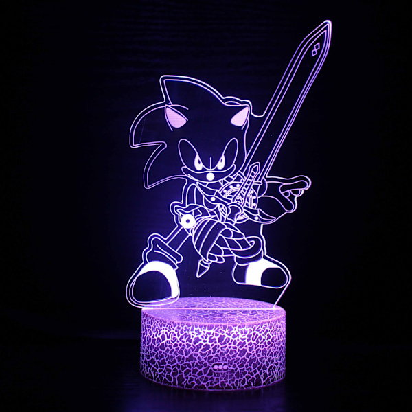 3D nattlampa sovrum färgglad atmosfär liten bordslampa Style 1
