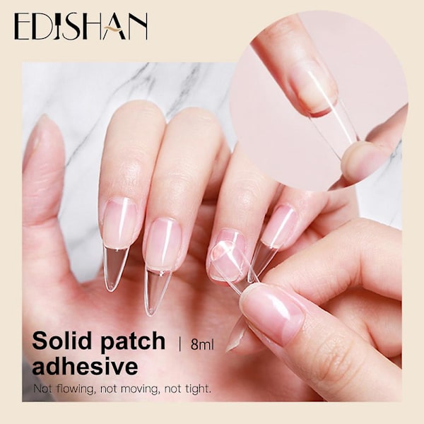 Adhesive Gel Solid Nail Glue Soak Off Uv Nail Patch Gel Nail Extension Manicure%