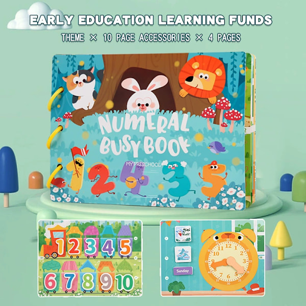 Valistava varhaiskasvatus dinosaurus eläin hiljainen tarrakirja busybook lasten busy tarrakirja lelut style 2