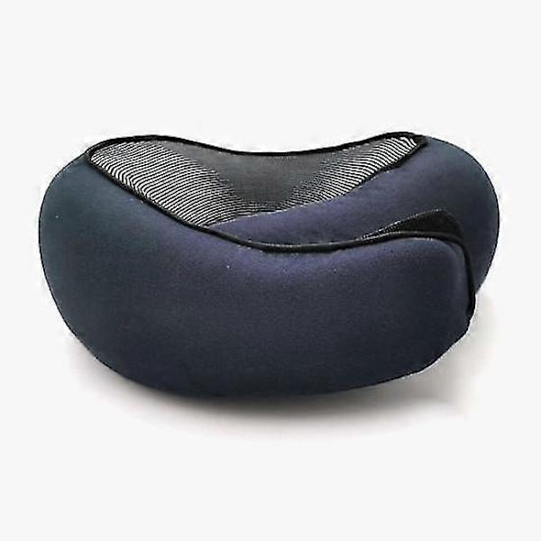 Bekväm resekudde med memory foam för flygresor navy blue