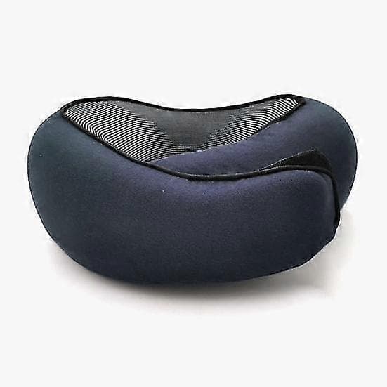 Komfortabel reisepute med memory foam for flyreiser navy blue