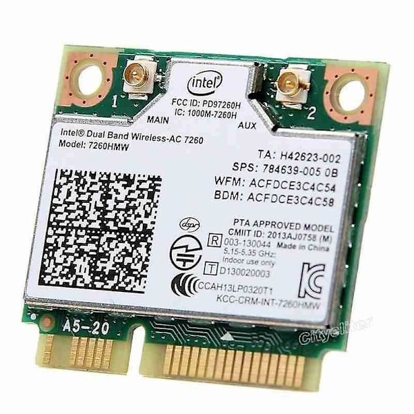 For Intel 7260HMW Dual band trådløs-AC 7260 867 Mbps 802.11ac 4.0 Wifi