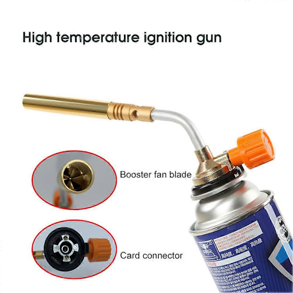 1-3 stk Sveisegass Flammepistol Butanbrenner Lodding Flammekaster Bærbar Loddevarmepistol Utendørs Camping BBQ 2pcs