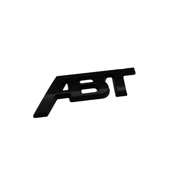 Glans Svart Abt Tuning Dekal Baklucka Emblem Badge Bagageutrymme