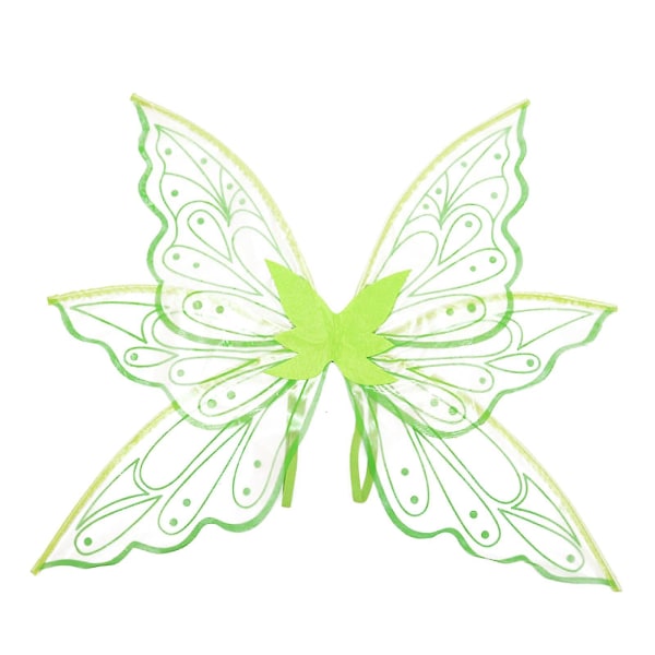 Fjärilsvingar, älva vingar, flickvuxna älva vingar green2