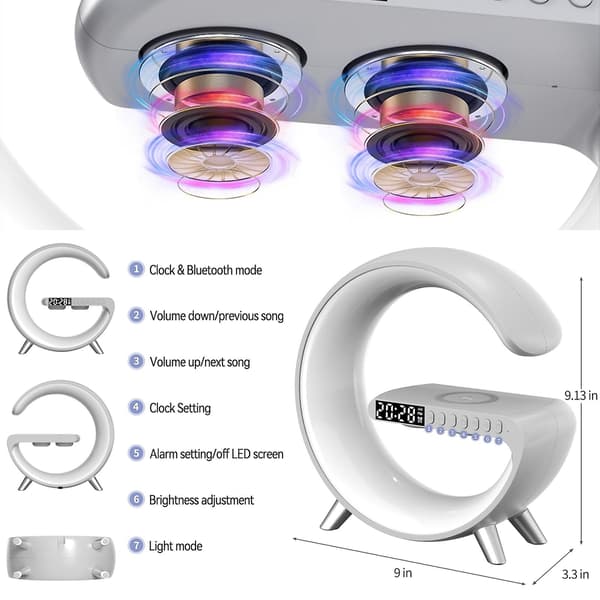 N69-1 Monitoiminen Bluetooth-kaiutin, tukee sovellusta white