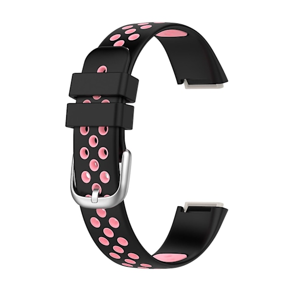 Fitbit Luxe -silikoniranneke black pink