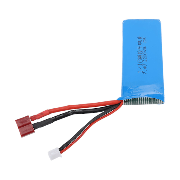 2S 7.4V 2200mAh LiPo-batteri med kretsskydd - RC-bilstillbehör [för modeller 16210 16208 16207]