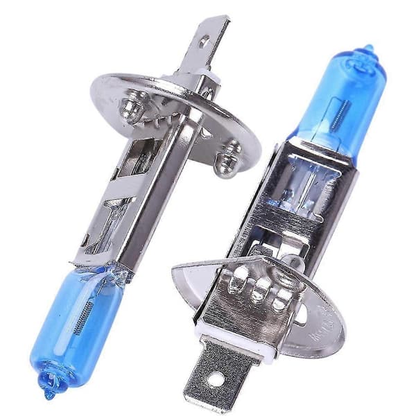 4 stk. 55W H1 Hvid Halogen Forlygte Pære