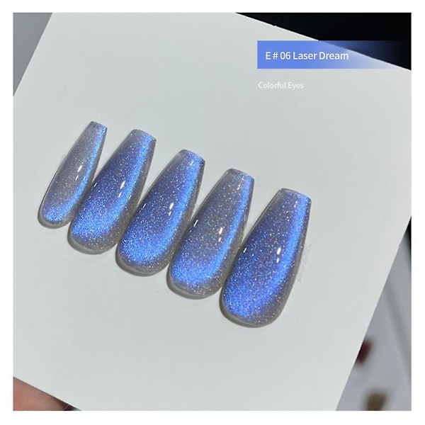 15ml magneettinen kissa silmä geeli kynsilakka glitter spar jää läpinäkyvä liota pois b06
