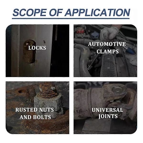 500ml Rustfjerner, Heavy-Duty Metall Rustfjerner 3pcs