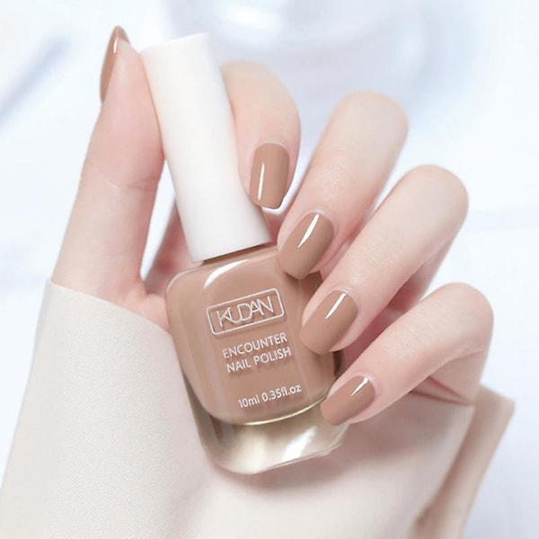 10ml Matt Vattentät No-bake Nagellack Nagelkonst Rivbar Snabbtorkande Normal Utan