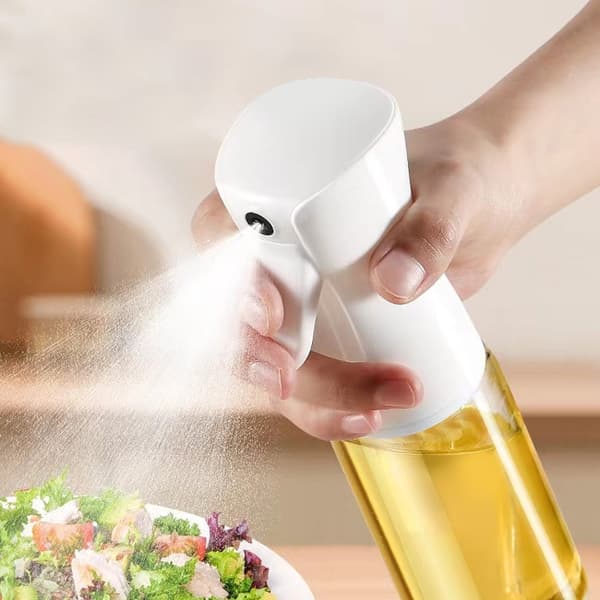 2-pack Glas Sprayflaska för Olja & Vinäger - 200ml Svart