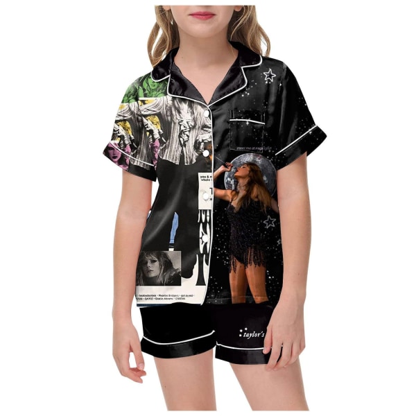 Taylor Pyjamas Kortärmad Kostym Dam Tvådelad Pyjamas Kostym Kortärmad Pyjamas Shorts Kostym L