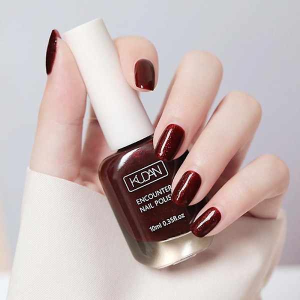 10ml Matt Vattentät No-bake Nagellack Nagelkonst Rivbar Snabbtorkande Normal Utan