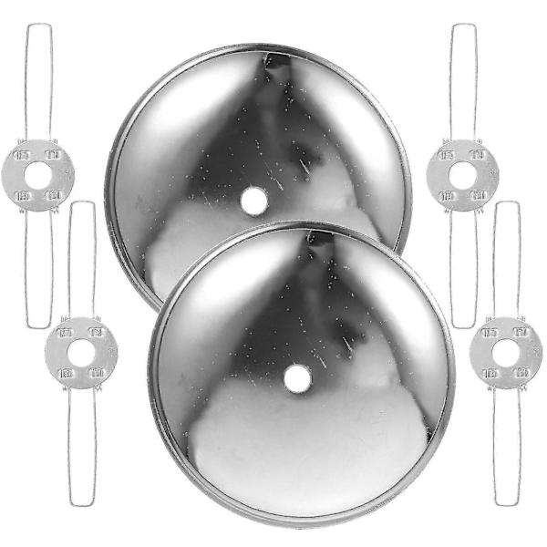 1 set Lampskärm Fjäderklämmor Bordlampa Lampskärm Platta DIY Lampskärm Tillbehör