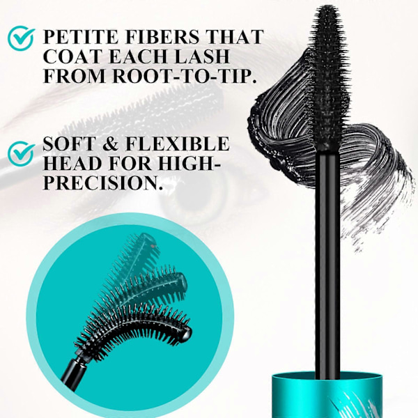 Mascara Liquid Lash Extensions Mascara, Gør Vipperne Tykkere og Slankere, Vandfast og Svedfast 3pcs